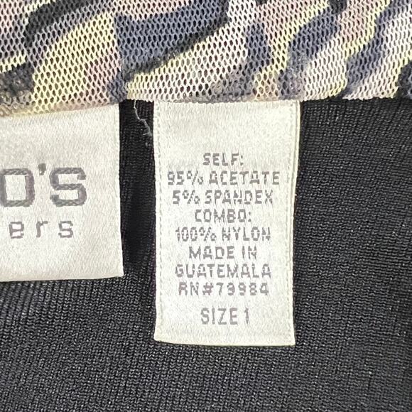 Chicos Travelers Long Sleeve Open Front Hoodie Cardigan Black Womens 1 Medium - Picture 11 of 12